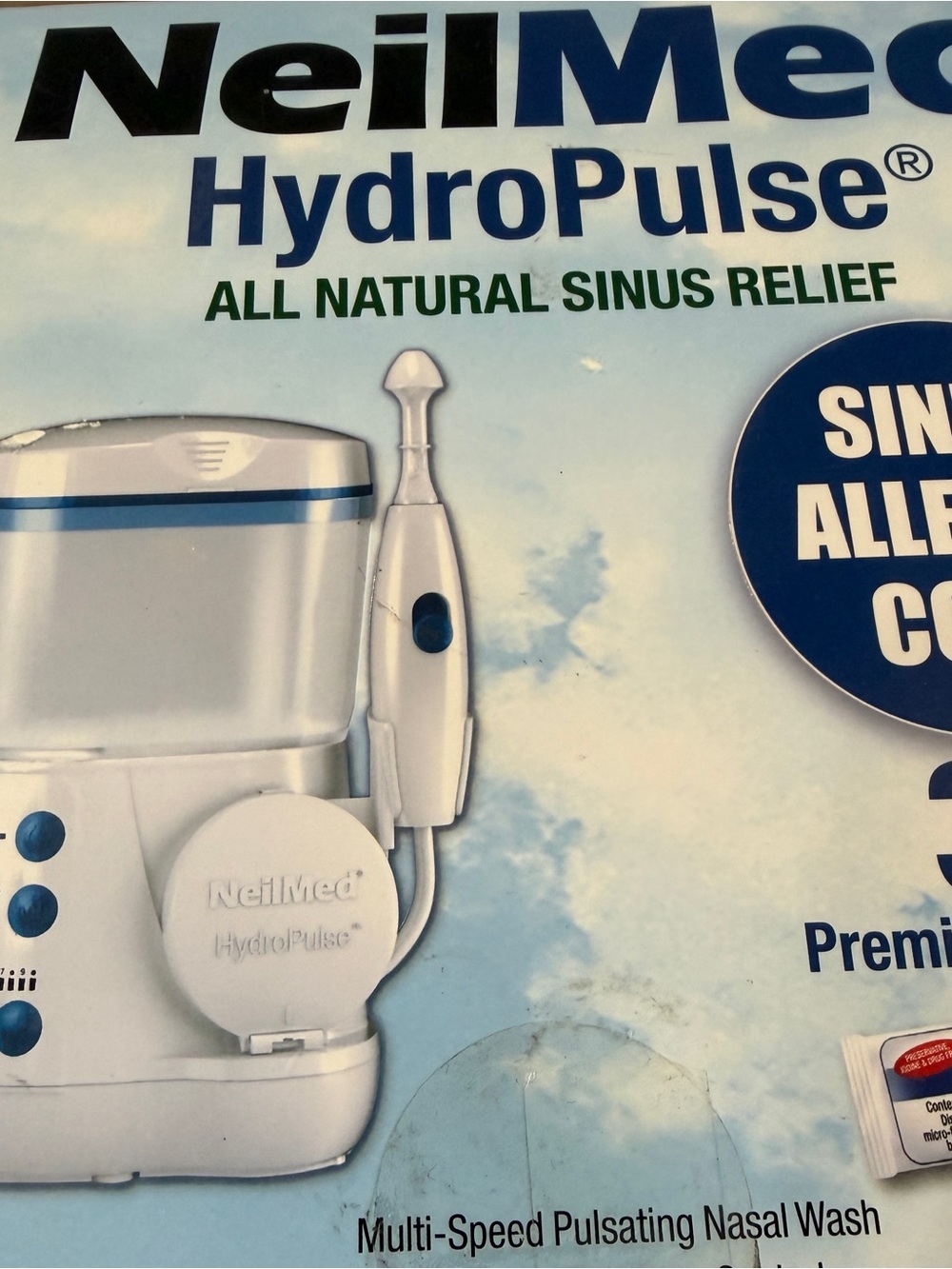 NeilMed Hydropulse Multi-Speed Pulsating Nasal Wash NO PREMIX PACKETS - Picture 6 of 8
